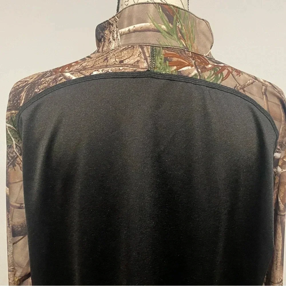 Habit Realtree Camo Jacket 1/4 Zip Pullover Long Sleeve Men’s Size Large